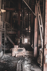 Abandoned factory alleyway