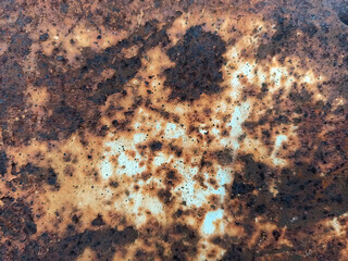 rusty metal photographed - close-up