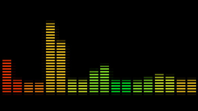 colourful audio or music equaliser concept illustration