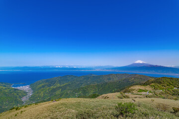 静岡県西伊豆スカイライン　達磨山から見た景色
