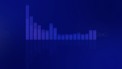 Reflective Audio Wave Equalizer Background