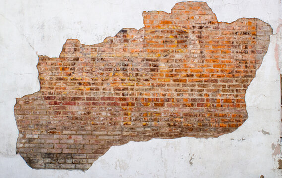 Red brick work exposed