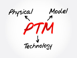 PTM - Physical Technology Model acronym, concept background
