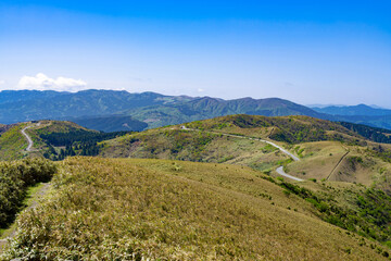 Fototapeta na wymiar 静岡県西伊豆スカイライン　達磨山山頂から見た景色