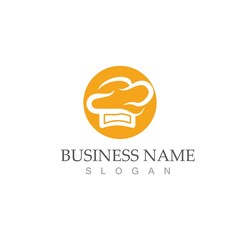Hat chef logo template