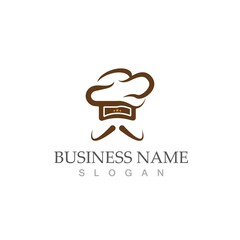 Hat chef logo template