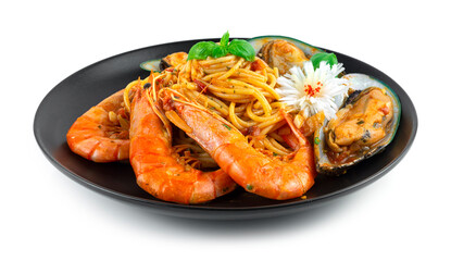 Spaghetti Seafood bolognese Sauce Homemade Italian Food