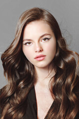 Fototapeta premium portrait of a beautiful girl glamorous girl