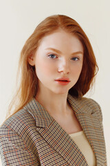 Fototapeta premium portrait of a beautiful girl glamorous girl