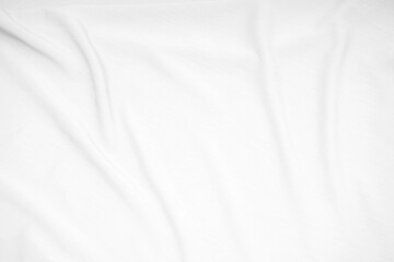 Fototapeta na wymiar Abstract soft image of white silk fabric, cloth surface background.