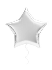 3d balloon in star shape on white isolated background. 3d illustration
