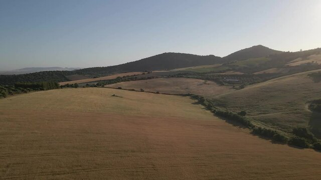 Beautiful drone view of Andalucia landscape.