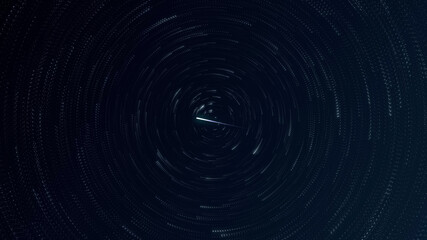 Star Trail with Shooting Stars Seamless Loop Background