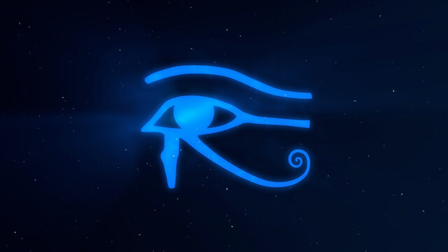 The Eye of Horus also known as wadjet or wedjat Light Burst