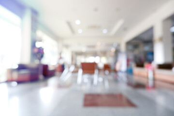 Abstract blurred reception room, interior background.