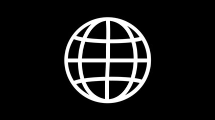 Wire Globe for Digital World Illustration