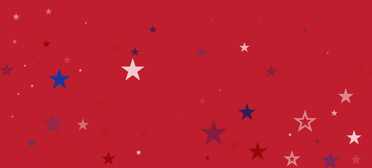 Fototapeta premium National American Stars Vector Background. USA Memorial Independence 4th of July 11th of November Veteran's President's Labor Day
