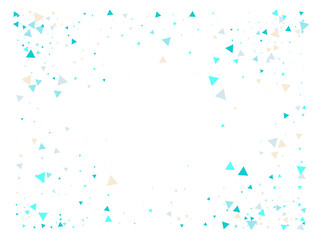 Triangle Explosion Confetti. Exploded Star Design. Textured Data