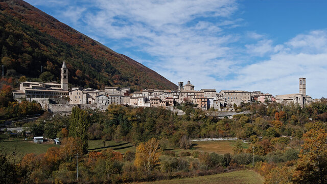 Leonessa, perspective of the town