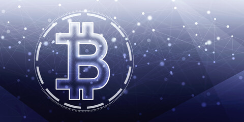 2d rendering bitcoin sign currency
