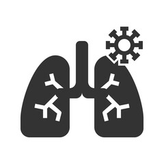 Lung  Icon Vector Illustration  .