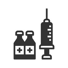 Vaccine Icon Vector Illustration .