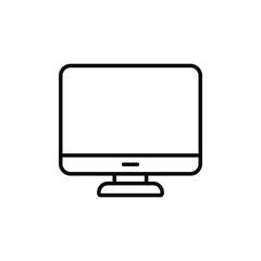 Monitor icon vector. Screen sign