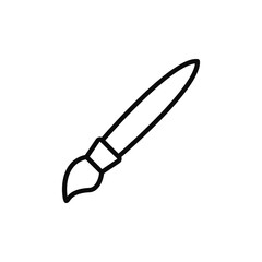 Brush icon vector. Paintbrush sign