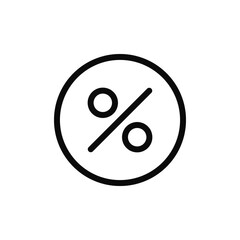 Percentage icon vector. Percent sign