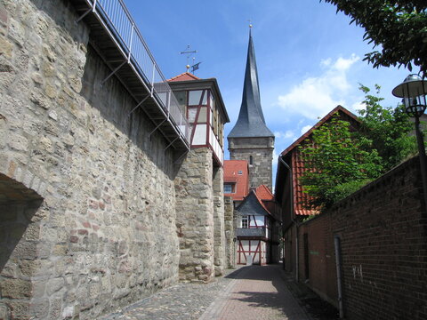 Stadtmauer und Westerturm in Duderstadt