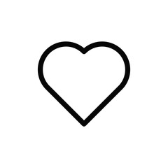 Heart icon vector. Love sign