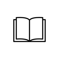 Book icon vector.  Textbook sign