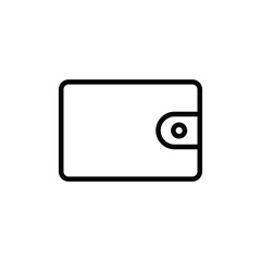 Wallet icon vector. Wallet sign