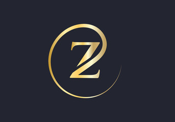 Modern Z Logo Design for business and company identity. Creative Z letter with luxury concept