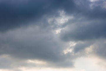 Dark cloudy sky before the rain