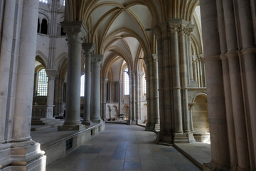 Fototapeta na wymiar Saint Mary Magdalene basilica, Vezelay, France. Ambulatory