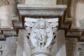 Saint Mary Magdalene basilica, Vezelay, France. Capital : Daniel