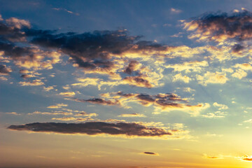 sunset over the plains