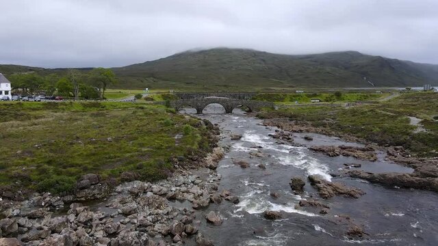 Sligachan Old Bridge on Isle of Skye Scotland
