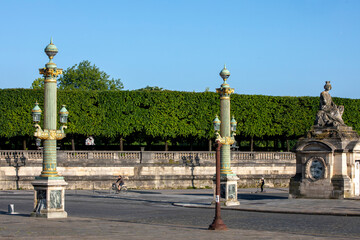 Fototapeta na wymiar Place de la Concorde, Paris, France during the May 2020 lockdown.