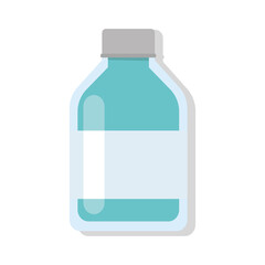 Isolated vaccine vial icon Vaccination Vector illustration