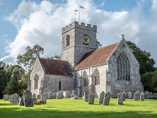 church of St Mary in Dinton Wiltshire England dating back to the 13th century