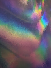 Light glare from holographic foil