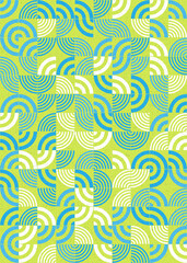 Abstract Geometric Pattern generative computational art illustration