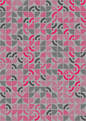 Fototapeta premium Abstract Geometric Pattern generative computational art illustration
