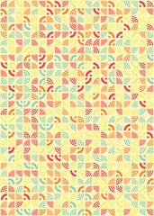 Abstract Geometric Pattern generative computational art illustration