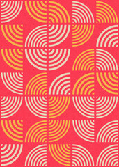 Abstract Geometric Pattern generative computational art illustration