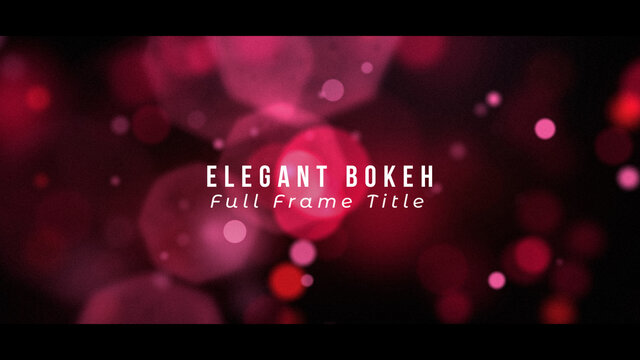 Elegant Bokeh Lights Full Frame Title