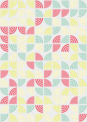 Abstract Geometric Pattern generative computational art illustration