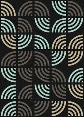 Abstract Geometric Pattern generative computational art illustration